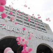 Acto simbólico realizado en la explanada del Palacio de Justicia de Asunción.