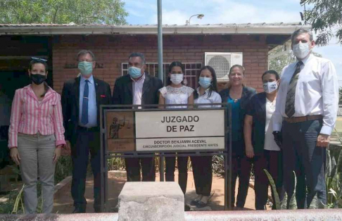 Juzgados de Paz de Benjamín Aceval fueron verificados por miembros del Consejo de Administración