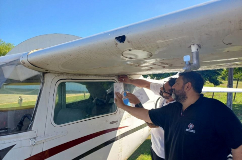 Realizaron inspección de aeronave en una prueba pericial.