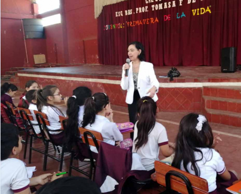 Durante el encuentro los alumnos participaron activamente e hicieron consultas sobre el Poder Judicial.