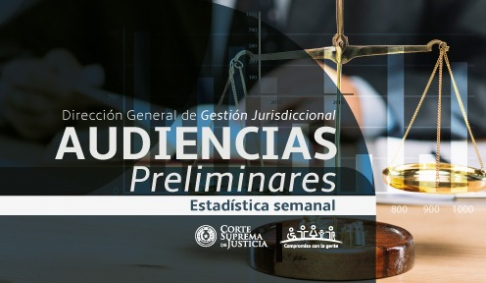 Socializan informe de seguimiento de audiencias preliminares.