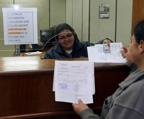 Oficina de Legalización del Palacio de Justicia de Asunción.