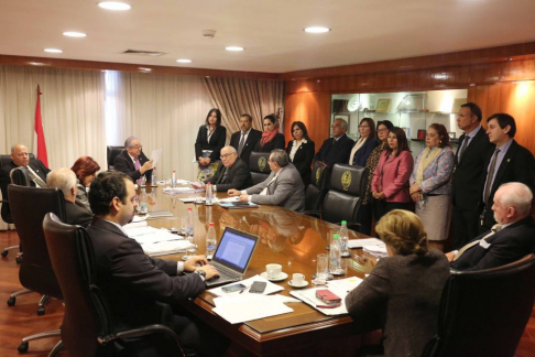 El pleno de la Corte Suprema de Justicia se reunió con jueces de Paz de toda la República.