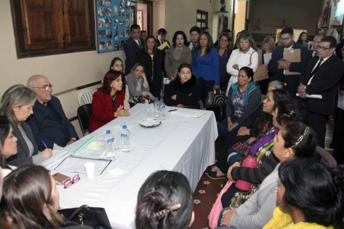 Esta mañana la vicepresidenta de la Corte Suprema, Miryam Peña, y el ministro Sindulfo Blanco concurrieron a la actividad en la Penitenciaría del Buen Pastor.