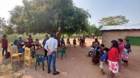 El Sistema Nacional de Facilitadores Judiciales (SNFJ) realizó una asamblea comunitaria en la localidad de Paso Barreto.