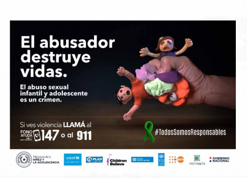 CSJ se adhiere a campaña contra abuso sexual de niños, niñas y adolescentes.