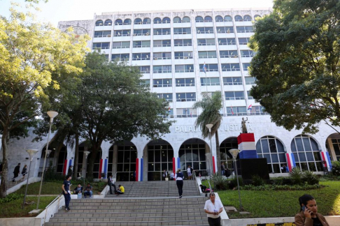 Fachada del Palacio de Justicia de Asunción