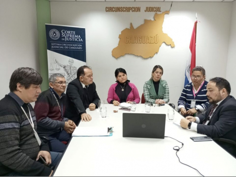 Reunión virtual para implementar expediente electrónico en Oviedo y Caaguazú.