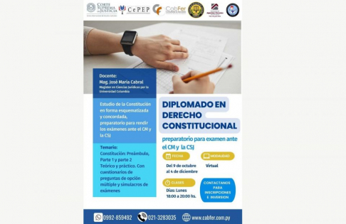 Diplomado en Derecho Constitucional.