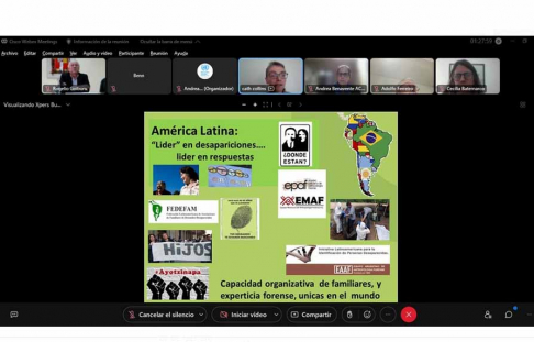 Conversatorio virtual sobre búsqueda de personas detenidas desaparecidas.