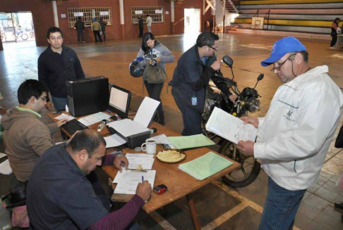 Más de 100 solicitudes de matriculaciones de motocicletas ya fueron tramitadas desde la habilitación de la oficina móvil.