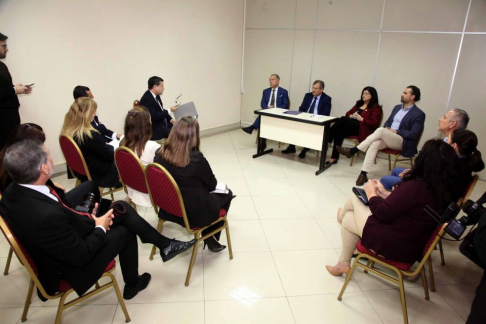 Reunión con las representantes de las dependencias involucradas en la organización del III Encuentro interinstitucional.