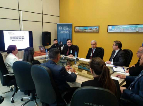 Jornada de monitoreo y evaluación en la Circunscripción Judicial de Canindeyú.