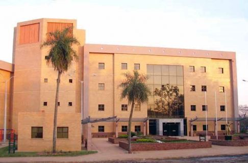 Fachada del Palacio de Justicia de San Lorenzo