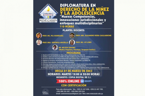 Empieza Diplomatura Superior en Derecho de la Niñez y Adolescencia