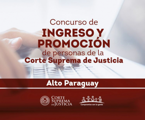 Llamado a concurso para cargos vacantes en Alto Paraguay.