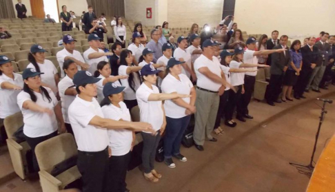 Acto de juramento de facilitadores judiciales en Caacupé.