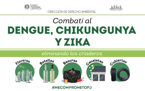 Promueven campaña para la eliminación de criaderos de mosquitos en sedes judiciales