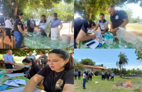 Incineraron evidencias incautadas en procedimiento.