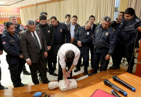 Capacitaron sobre primeros auxilios y reanimación cardiopulmonar.