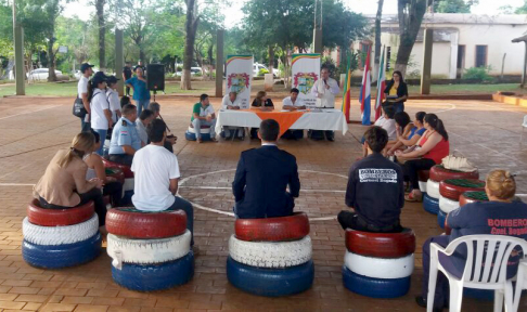 Inauguración del Centro Comunitario de Capacitación y juramento de nuevos facilitadores en Coronel Bogado.