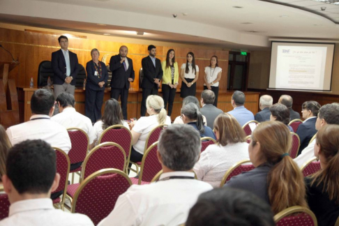 Representantes del Banco Nacional de Fomento ofrecieron una charla informativa a funcionarios del Poder Judicial.