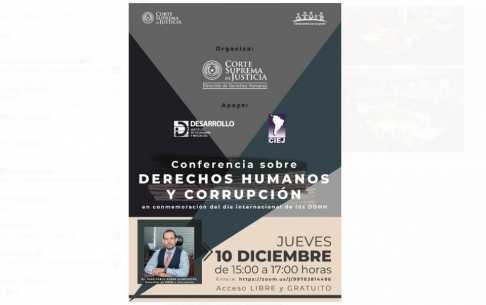 Expondrán material sobre corrupción y derechos humanos