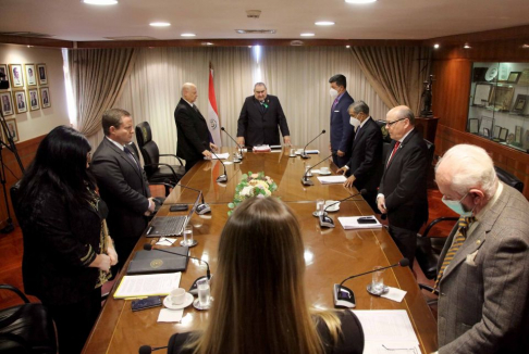 La Corte Suprema de Justicia rindió homenaje, con un minuto de silencio.