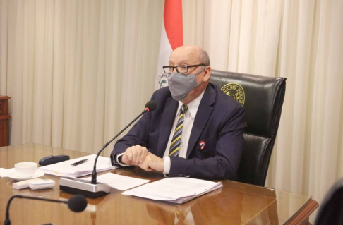 El presidente de la Corte Suprema de Justicia, doctor César Diesel, rindió homenaje a los próceres de la Independencia Nacional y a las Madres en el inicio de la sesión plenaria.