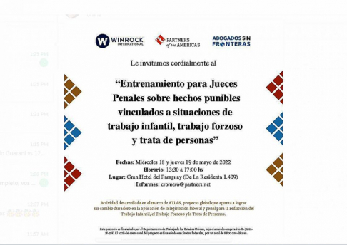 Realizarán entrenamiento para jueces penales.