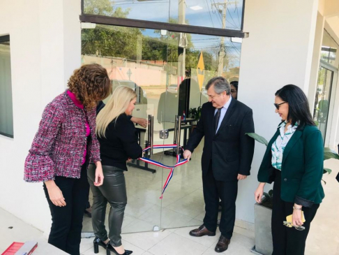 Ministro Jiménez Rolón participó de habilitación de nueva sede de oficinas de Apoyo Técnico en San Lorenzo.