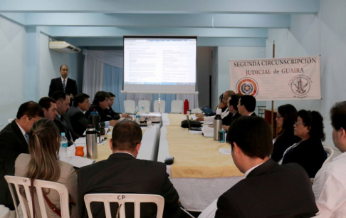 Encuentro desarrollado en la Circunscripción Judicial de Guairá.