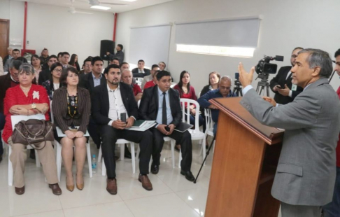 Foto archivo. El ministro de la Corte Suprema de Justicia, Manuel Ramírez Candia, dictará la charla sobre Límites Constitucionales.