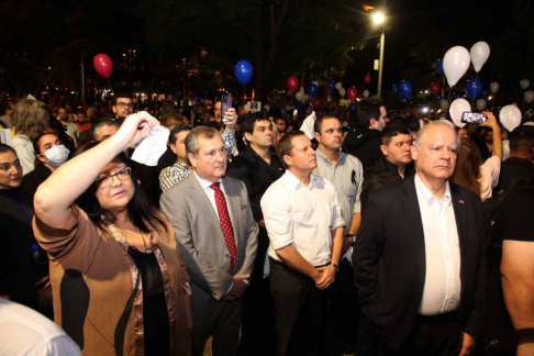 Ministros de la CSJ acompañaron la marcha.