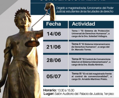 Mañana se inicia ciclo de conferencias sobre DD.HH.