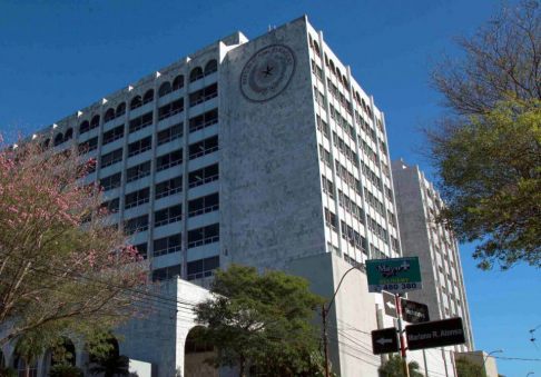 Fachada del Palacio de Justicia de Asunción