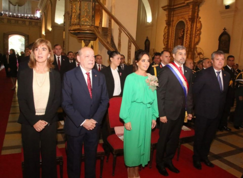 Autoridades judiciales participaron del Te Deum en la Catedral de Asunción.