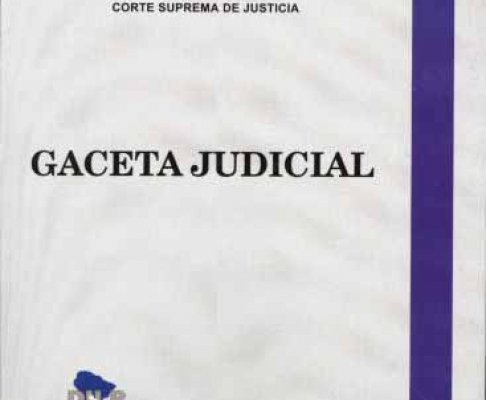 Portada de la segunda edición de la revista "Gaceta Judicial" 