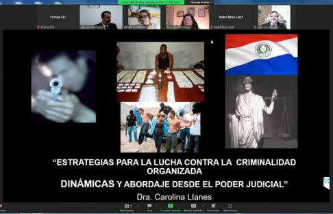 Ministra Carolina Llanes disertó sobre lucha contra el crimen organizado.