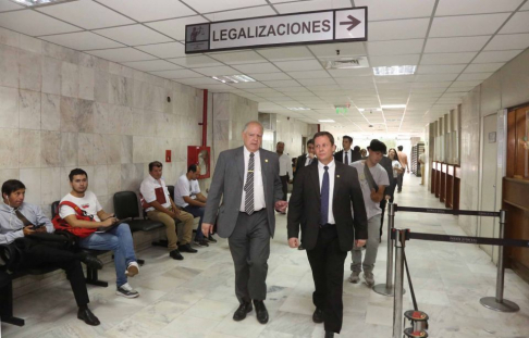 Autoridades judiciales verificaron juzgados de la sede judicial de Capital.