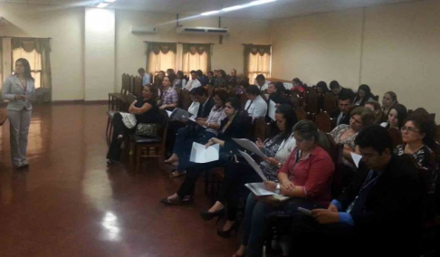 El taller se realizó en el salón auditorio del Palacio de Justicia de Ciudad del Este