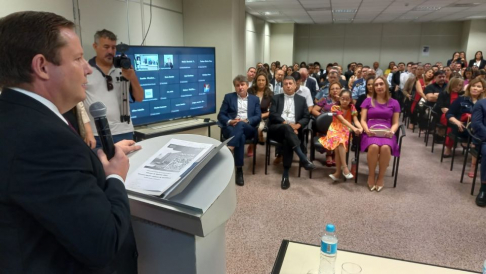 El ministro Alberto Martínez Simón en el acto de presentación del Informe de Gestión correspondiente al ejercicio 2023.