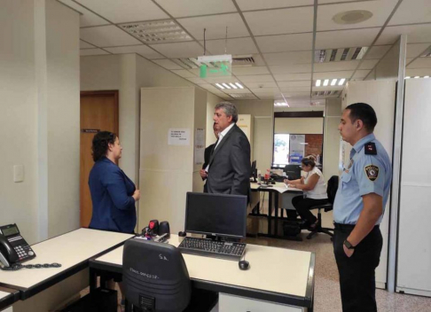 El presidente de la Circunscripción de Cordillera verificó instalaciones del Palacio de Justicia de Caacupé.