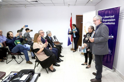 Presentación del libro “Sin Periodismo Libre y Seguro no hay Democracia” en el Museo de la Justicia, Centro de Documentación y Archivo para la Defensa de los Derechos Humanos del Poder Judicial.