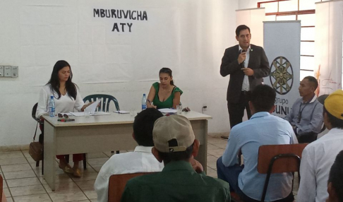 Se llevó a cabo una reunión entre jueces de Paz de la Circunscripción Judicial de Amambay con representantes de asociaciones indígenas organizadas por el Grupo SUNU.