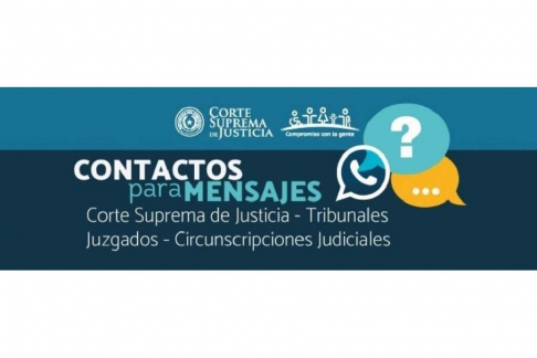 Consultas a las Secretarías y Juzgados vía WhatsApp