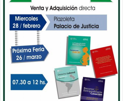 IIJ realizará la feria de libros mensual