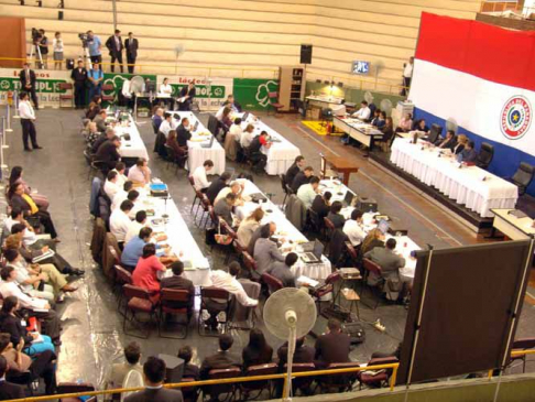 Vista de la sala del juicio Ycuá Bolaños.