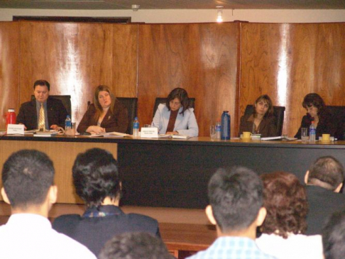 Tribunal de Sentencia, durante el juicio.