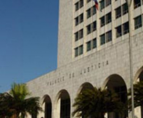 Fachada del Palacio de Justicia de Asunción.